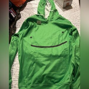 Green Smiley Face Hoodie